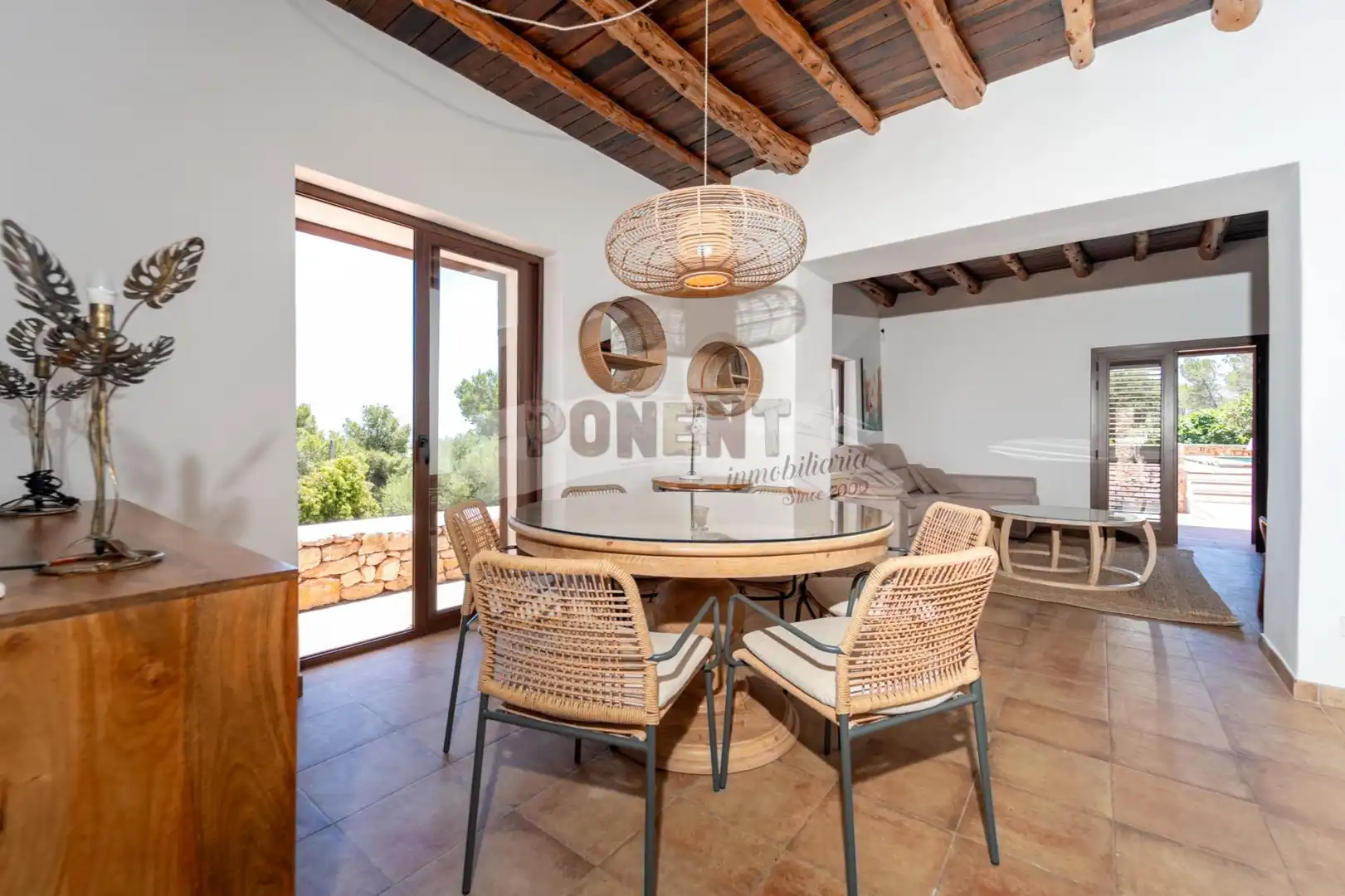 Comedor de Casa o chalet de alquiler en Sant Josep de sa Talaia con Aire acondicionado, Calefacción y Jardín privado