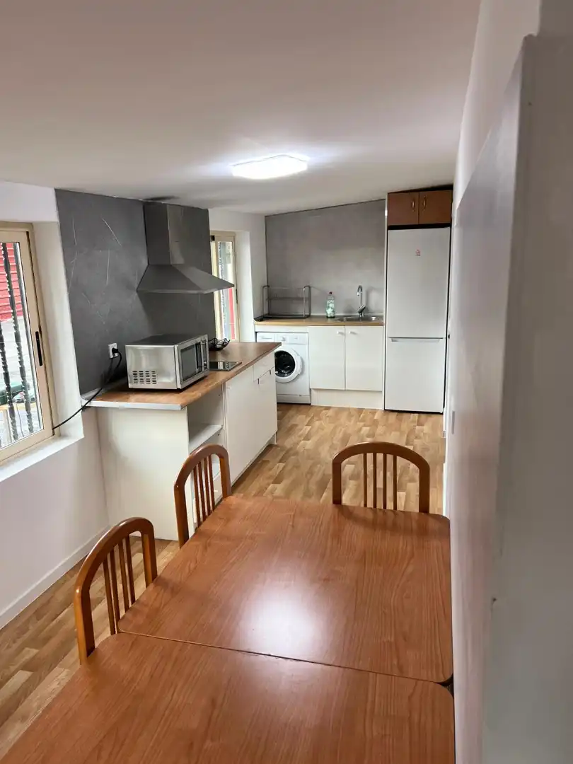 Küche von Country house zur Miete in Fuente El Saz de Jarama mit Klimaanlage, Privatgarten und Abstellraum