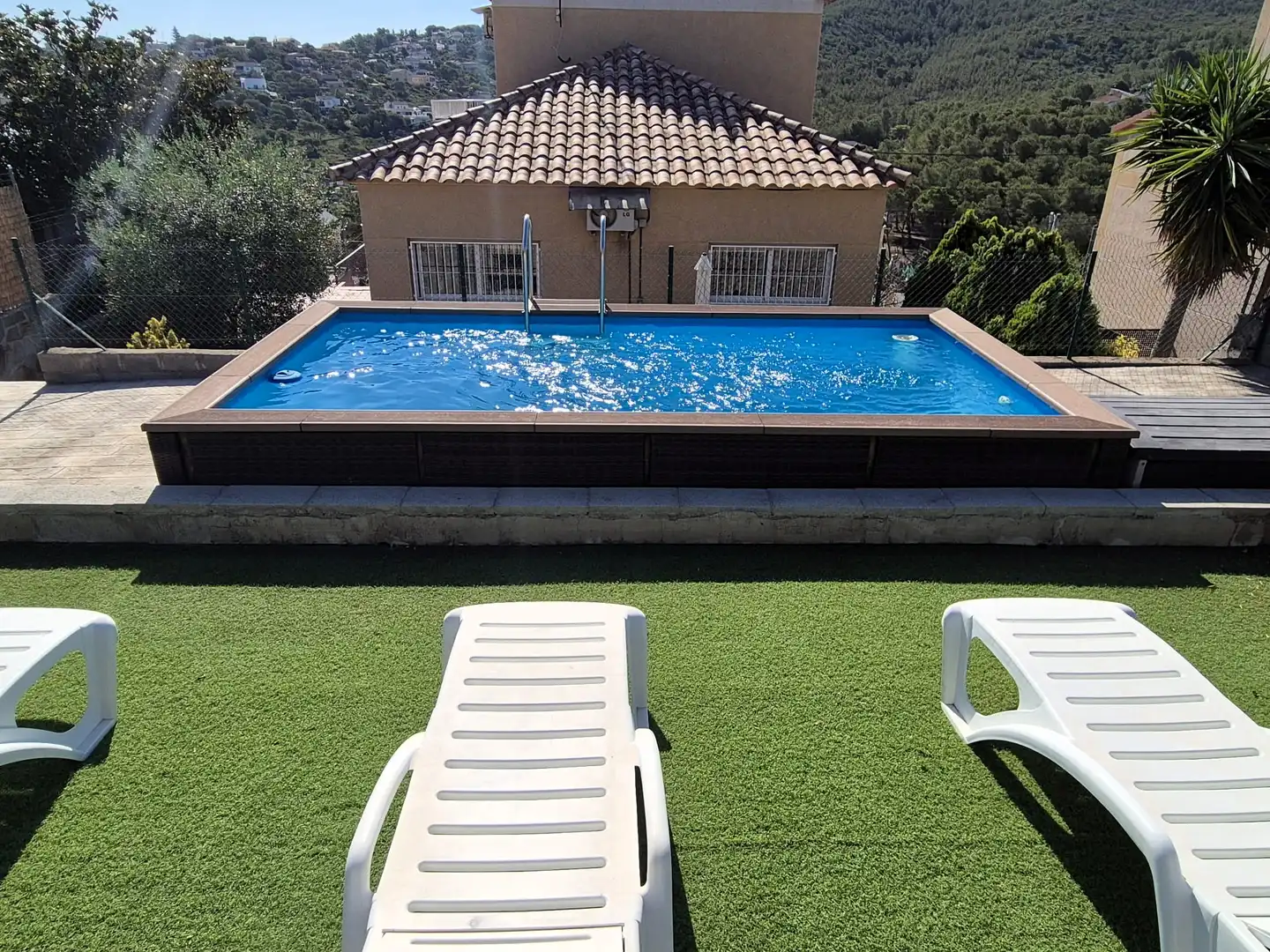 Swimming pool of Houses for sale in Olèrdola  with Heating and Private garden