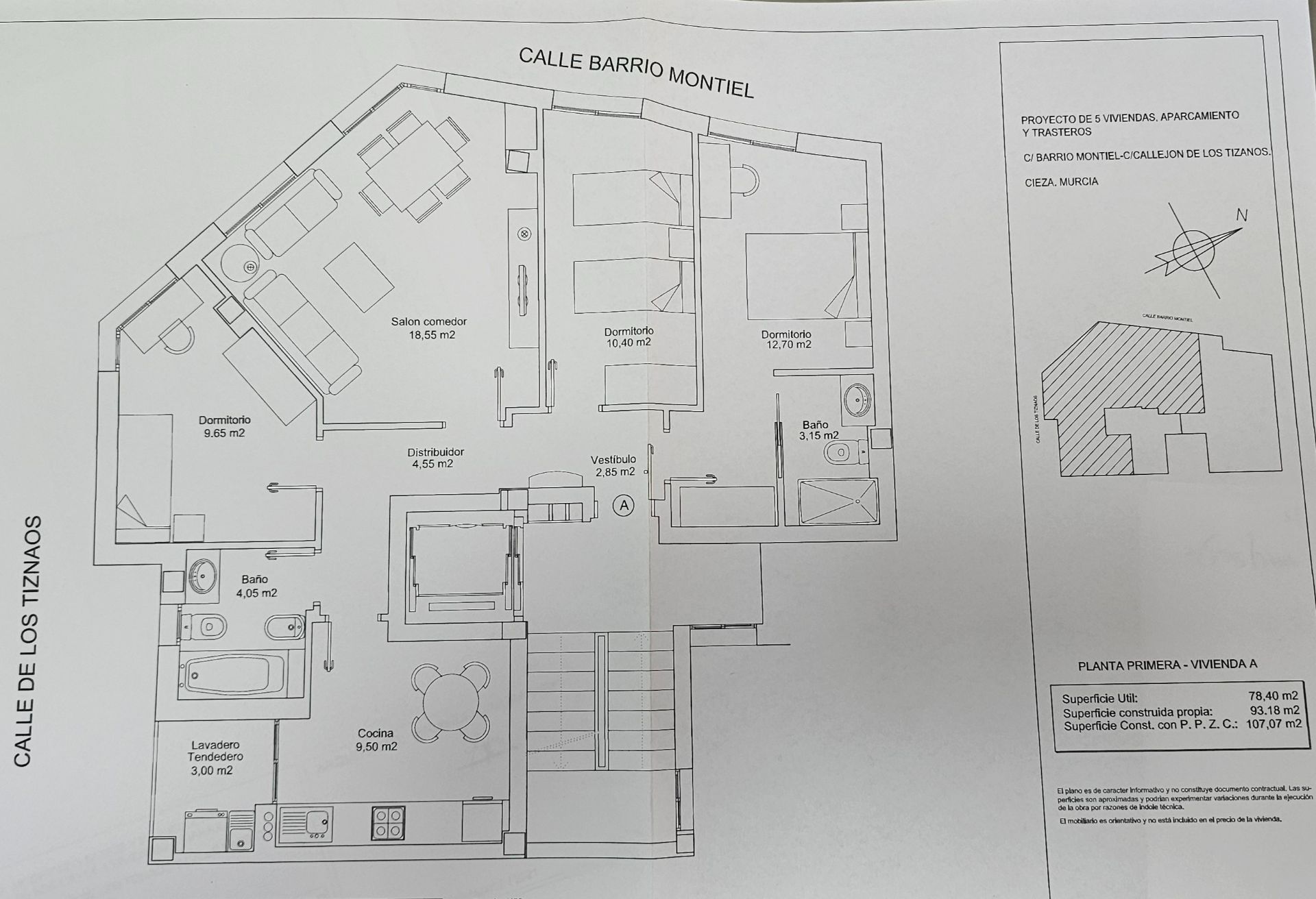 Pis en venda en Cieza amb Calefacció i Traster