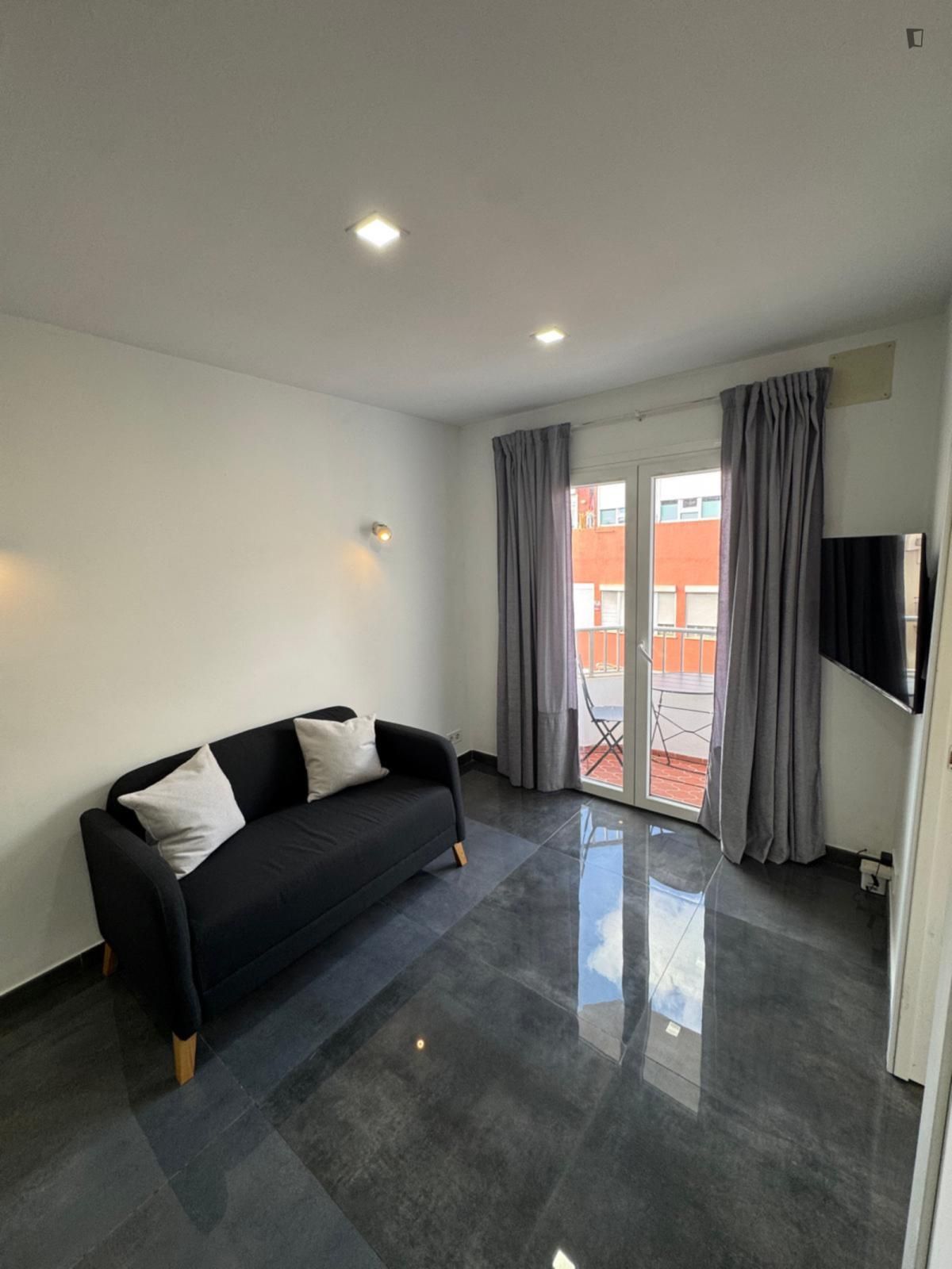 Schlafzimmer von Wohnungen miete in  Palma de Mallorca mit Klimaanlage, Möbliert und Ofen