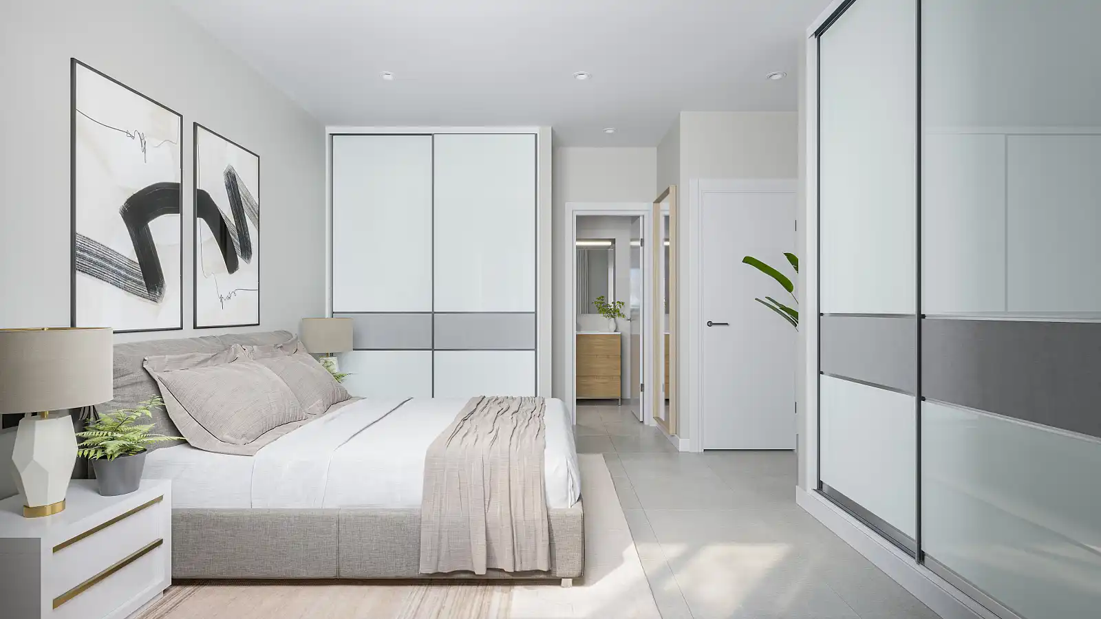 Dormitori de Casa o xalet en venda en Mazarrón amb Aire condicionat, Jardí privat i Terrassa