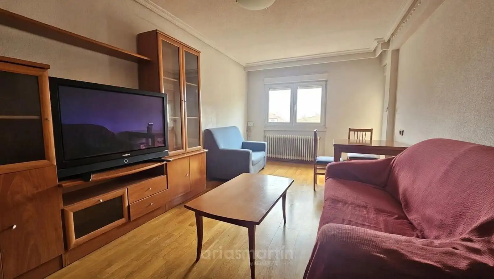 Living room of Flat for rent in Salamanca Capital  with Heating, Terrace and Furnished