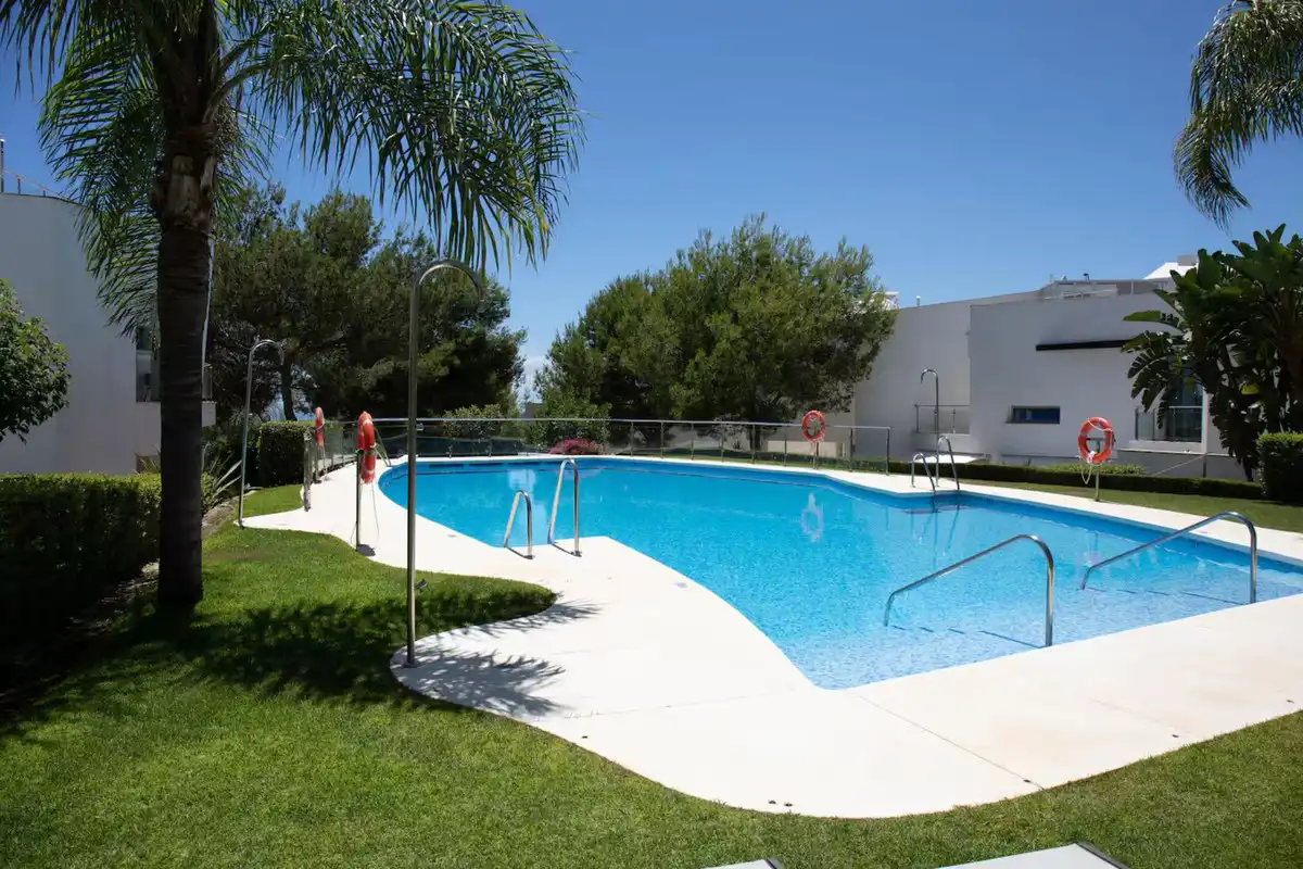 Swimming pool of Detached homes for sale in Marbella  with Air Conditioner, Terrace and Storage room