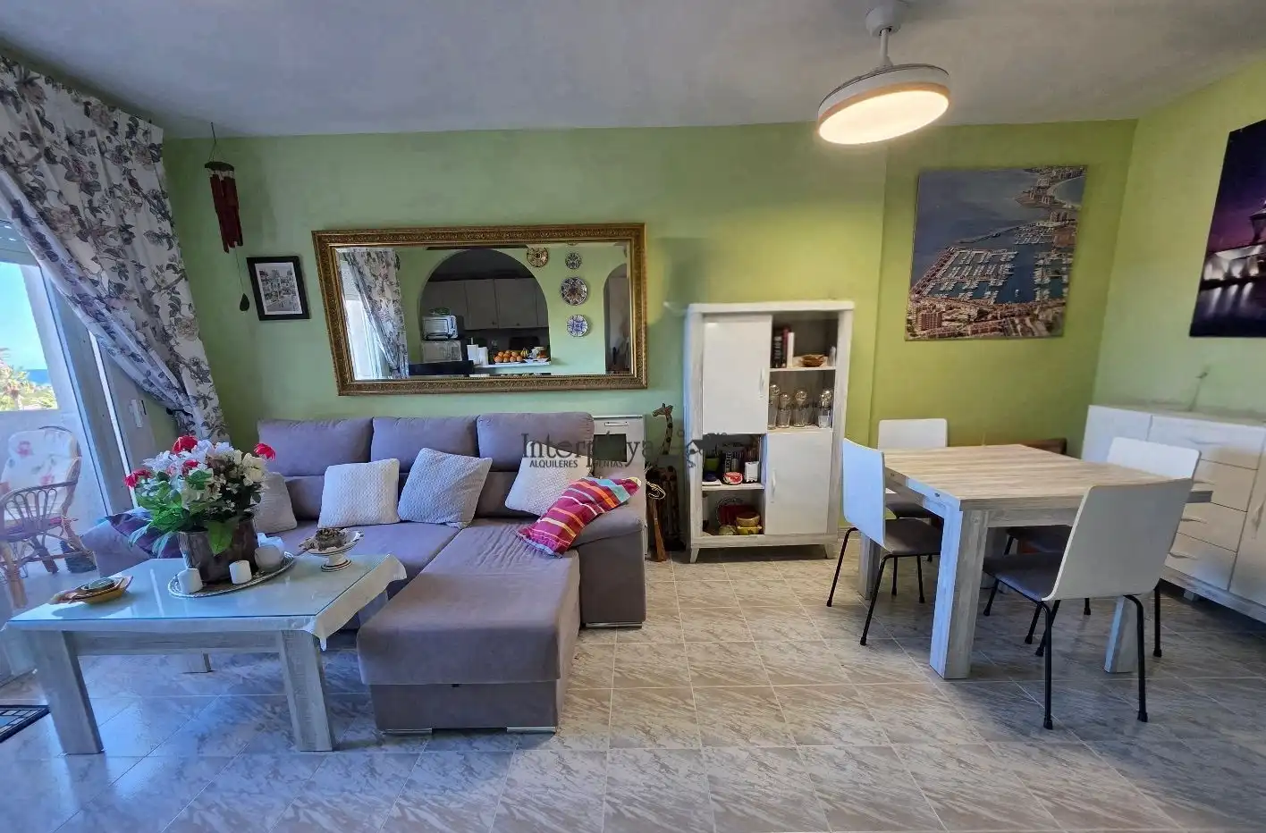 Wohnzimmer von Maisonette zum Verkauf in La Manga del Mar Menor mit Klimaanlage, Möbliert und Gemeinschaftspool