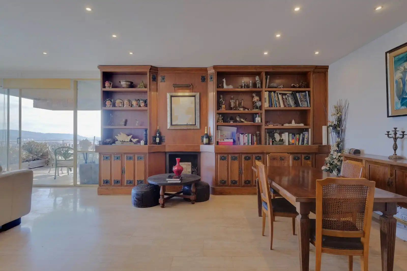 Wohnzimmer von Wohnung zum Verkauf in Barcelona mit Klimaanlage, Heizung und Parkett