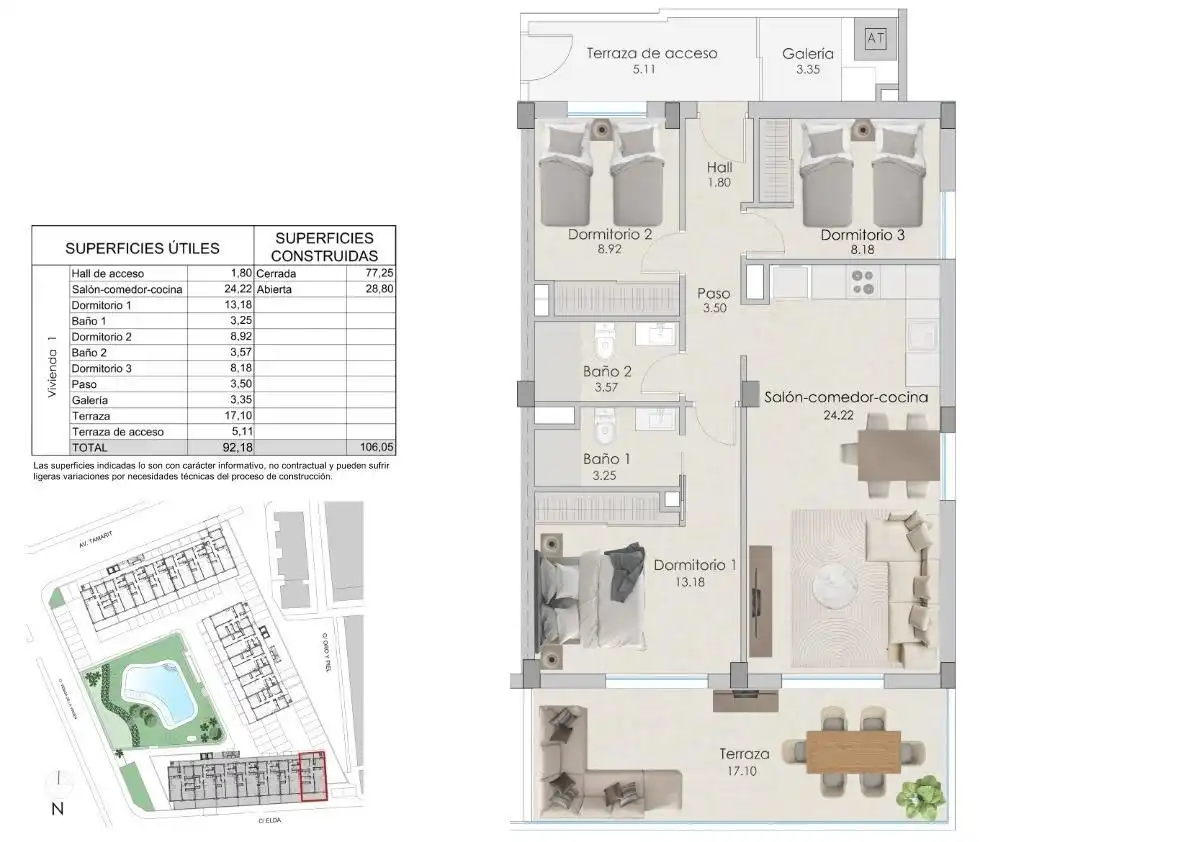 Apartamento con piscina en venta en Santa Pola ciudad, imagen 4