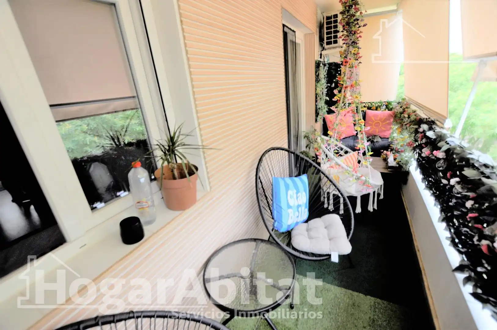 Balcony of Flat for sale in Alfafar  with Air Conditioner, Heating and Parquet flooring