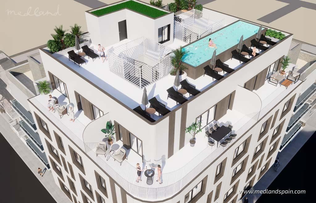 Piscina de Apartament en venda en Torrevieja amb Terrassa i Piscina comunitària