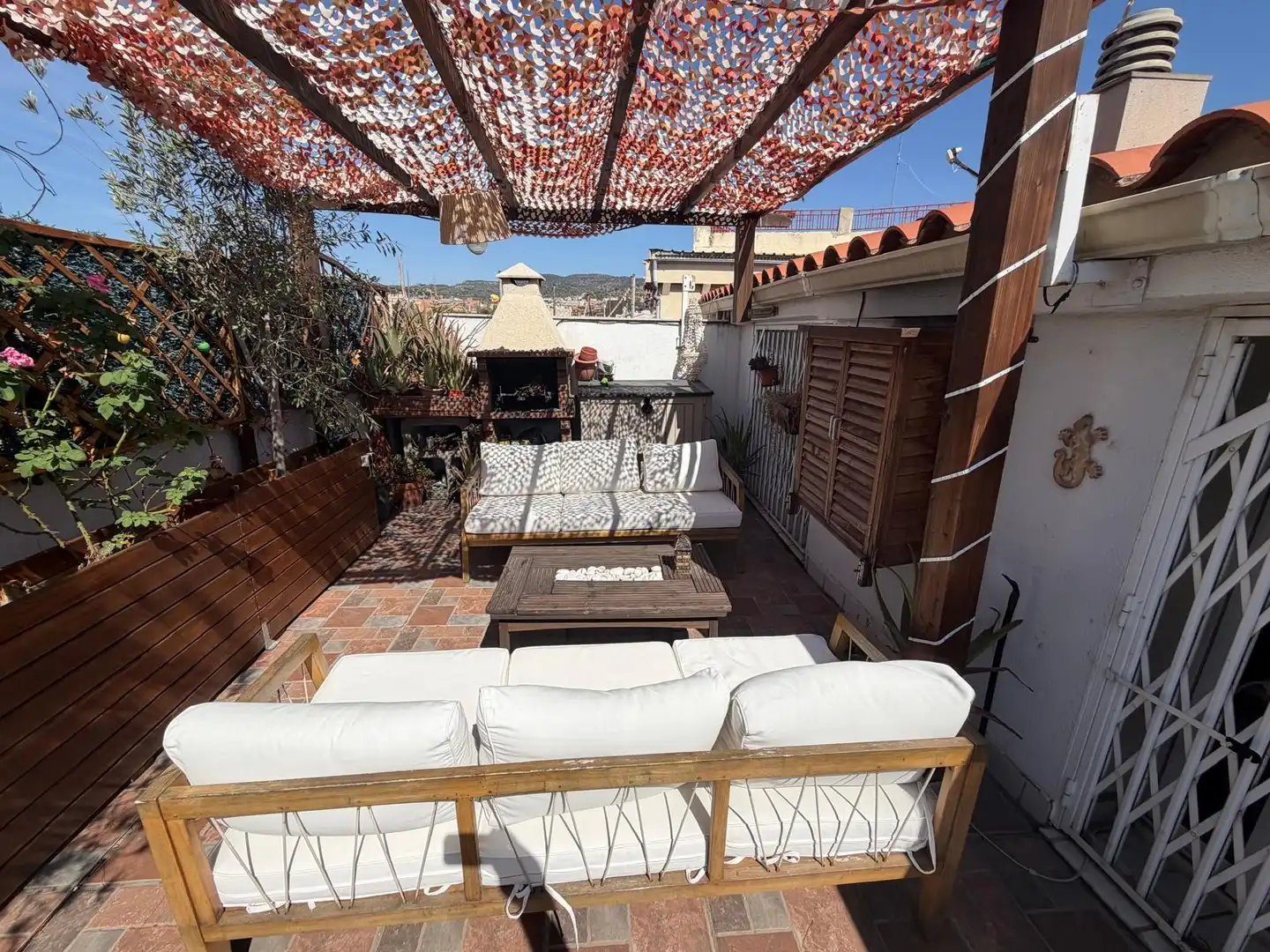 Terrasse von Dachboden zum Verkauf in Badalona mit Klimaanlage, Heizung und Terrasse