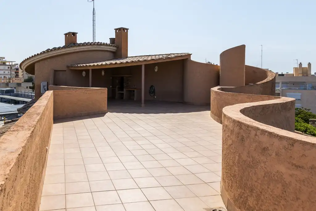 Terrace of Attic for rent in  Palma de Mallorca  with Air Conditioner, Heating and Terrace