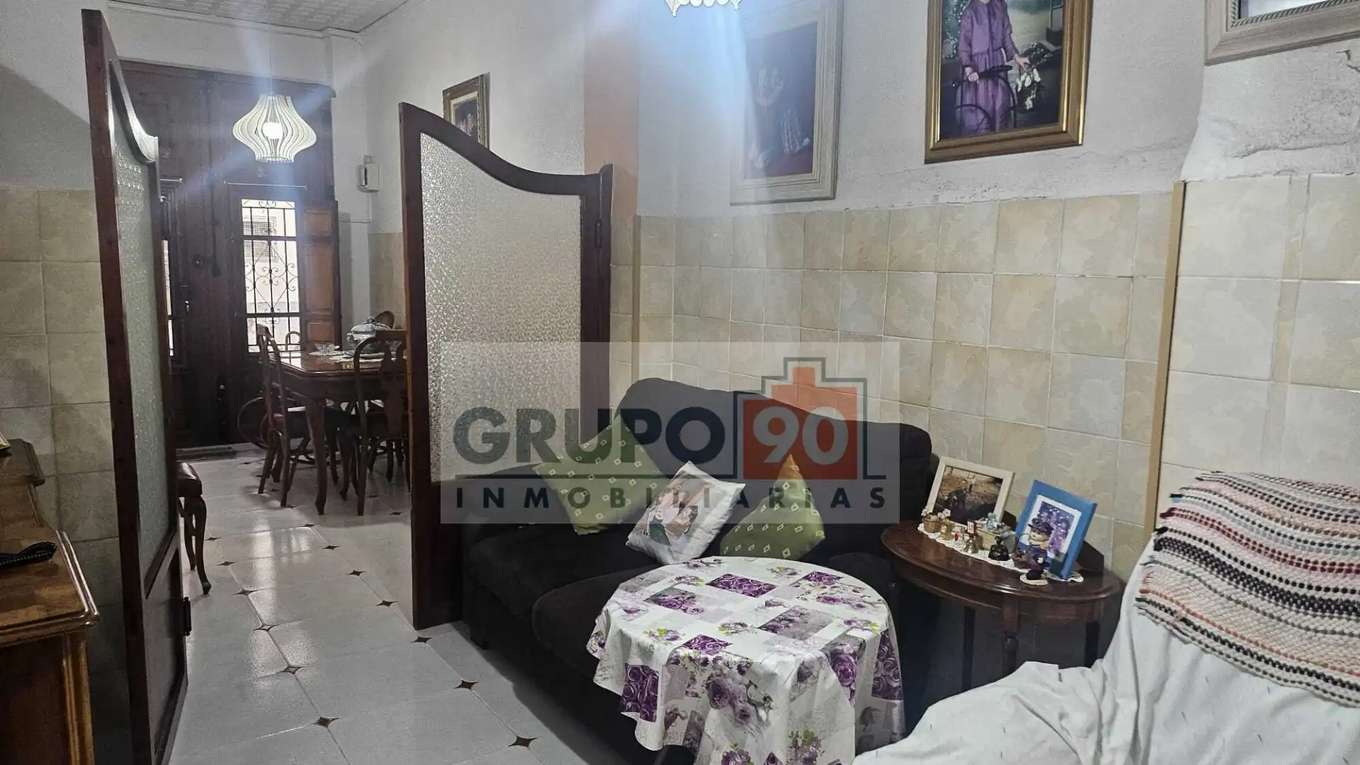 Sala de estar de Casa adosada en venta en Albuixech con Terraza