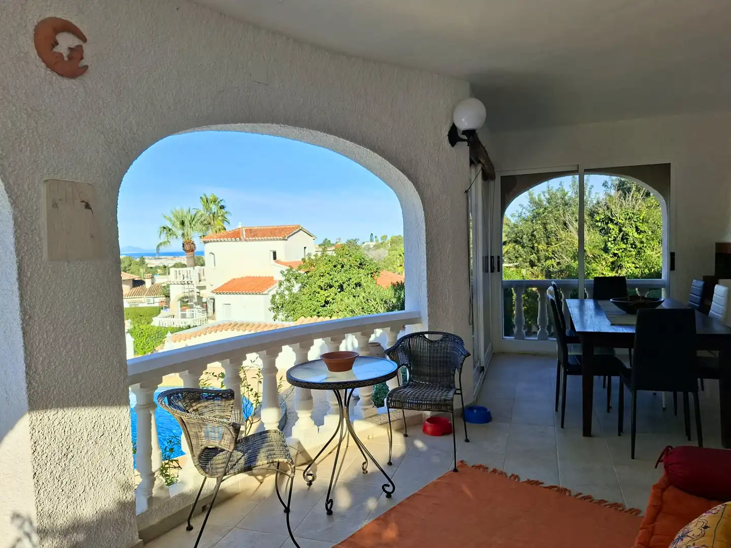 Terraza de Casa o chalet en venta en Dénia con Jardín privado, Terraza y Piscina