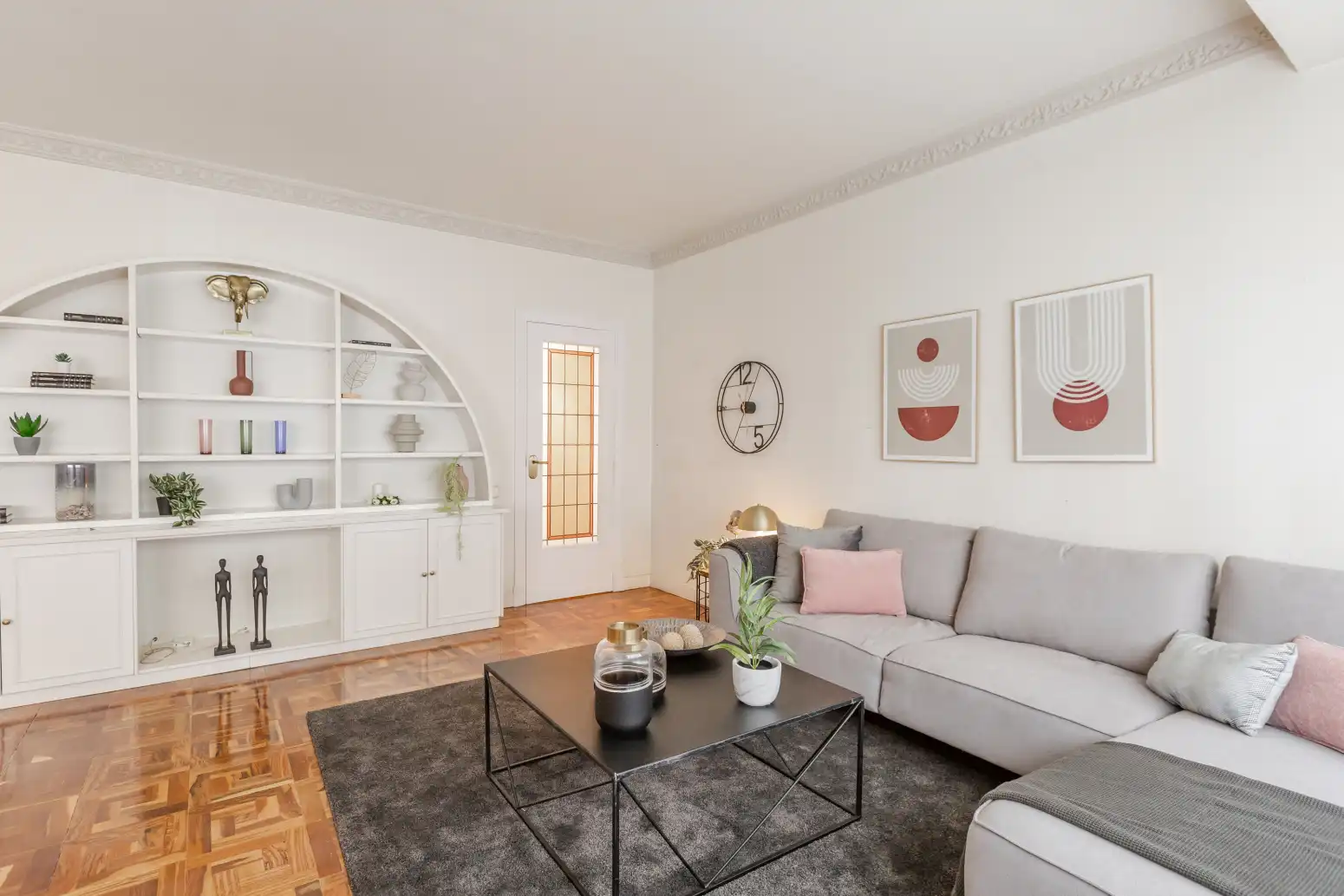 Sala de estar de Piso en venta en  Pamplona / Iruña con Calefacción y Parquet