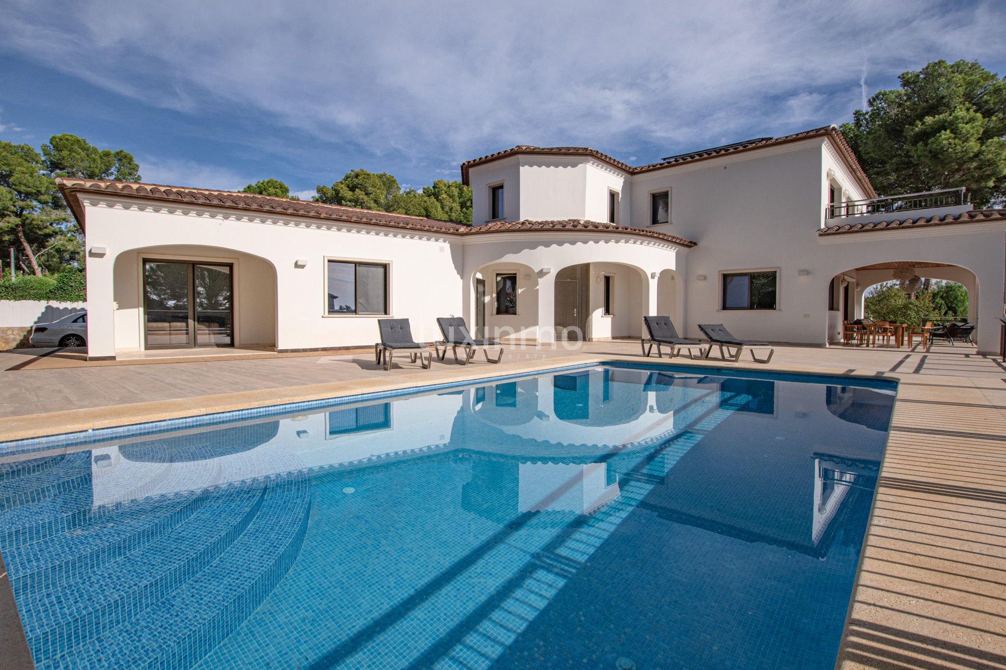 Exterior view of House or chalet for sale in Moraira  with Air Conditioner, Heating and Terrace