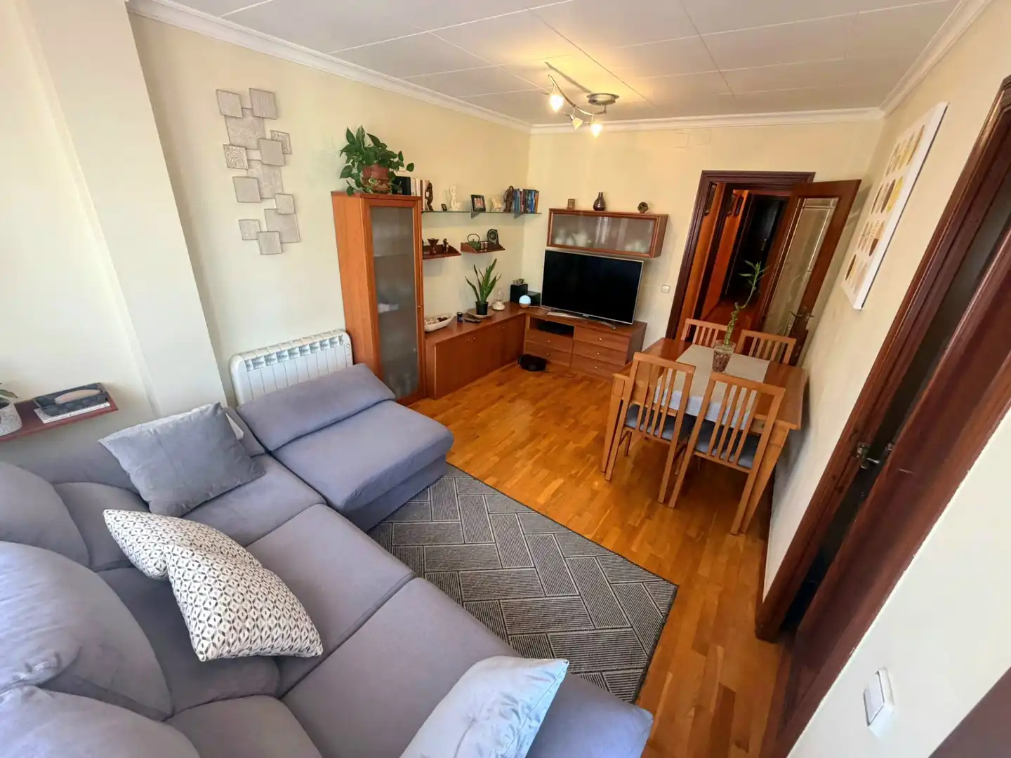 Living room of Flat for sale in  Barcelona Capital  with Air Conditioner, Heating and Parquet flooring