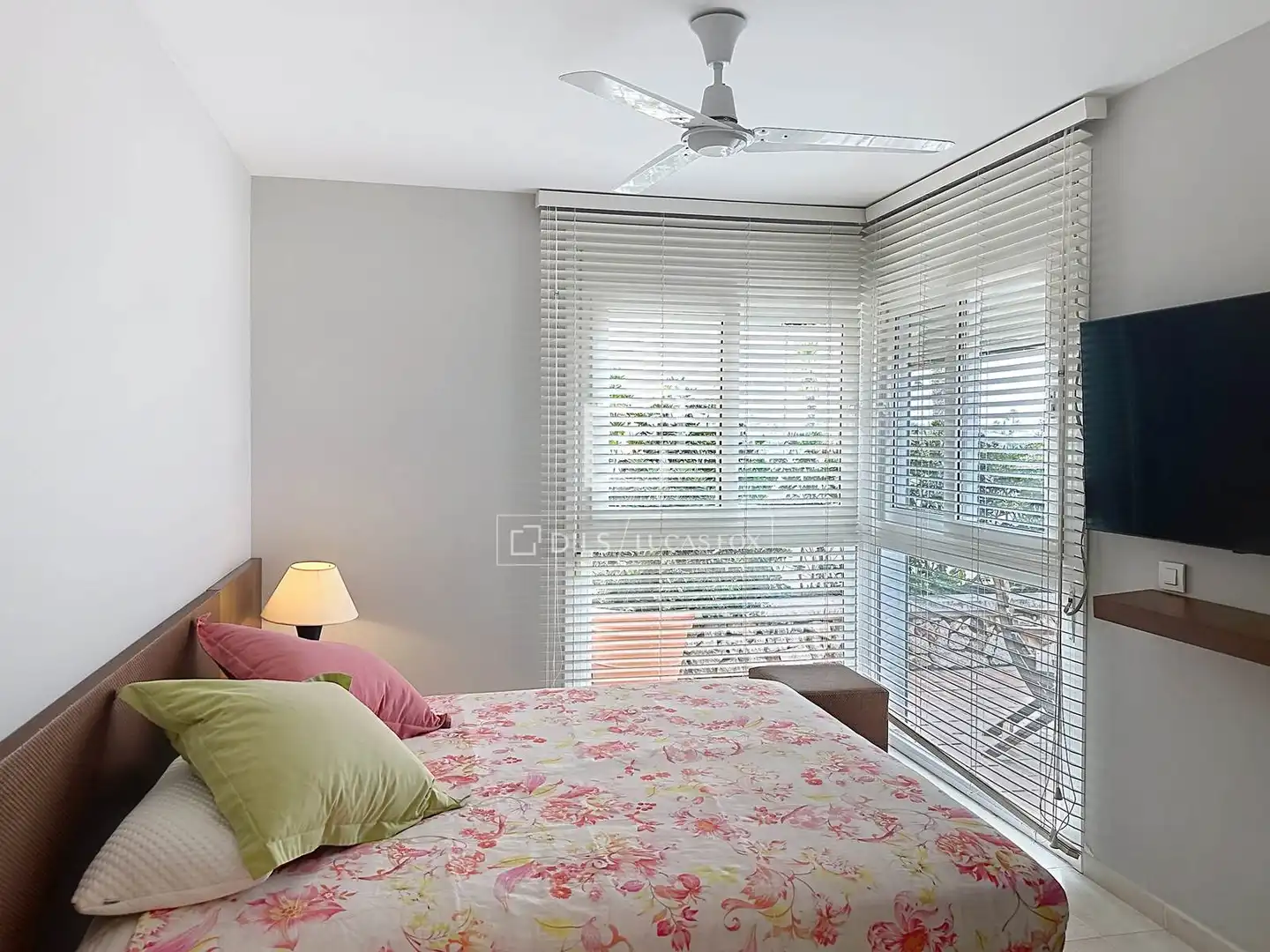 Schlafzimmer von Wohnung zur Miete in Ciutadella de Menorca mit Klimaanlage, Heizung und Privatgarten