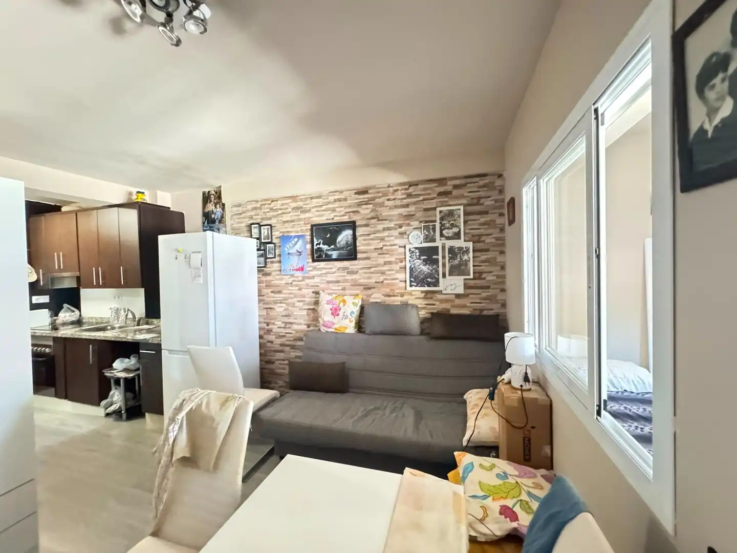 Sala de estar de Estudio en venta en Vélez-Málaga con Aire acondicionado, Terraza y Piscina comunitaria