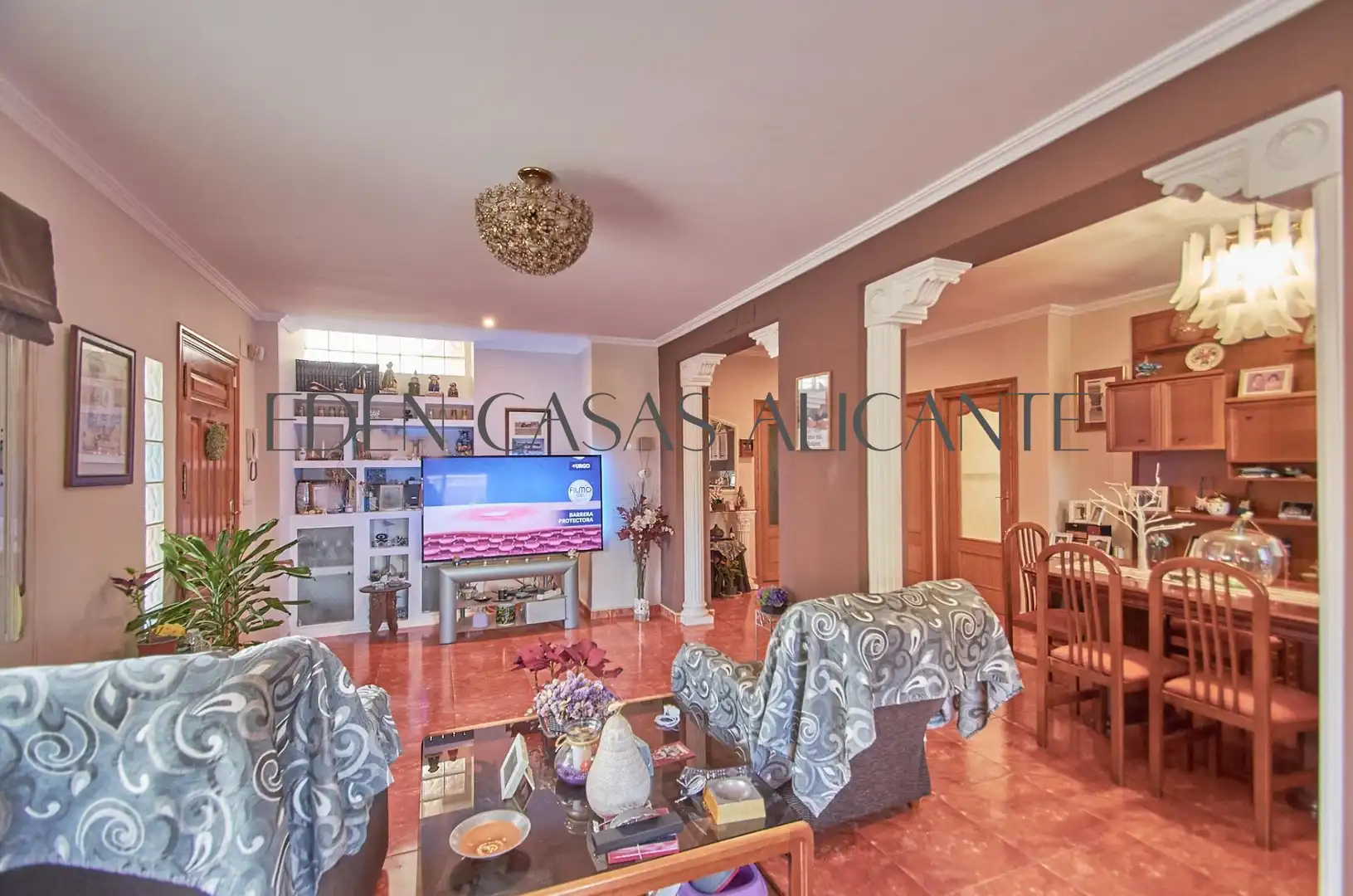 Sala de estar de Casa o chalet en venta en Mutxamel con Aire acondicionado, Calefacción y Jardín privado