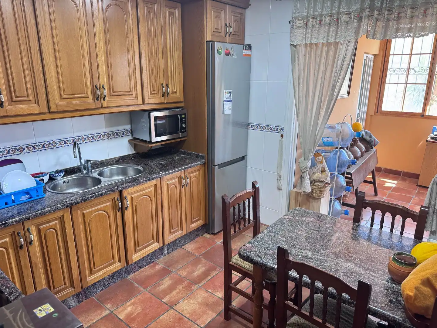 Kitchen of Detached homes for sale in Roquetas de Mar  with Air Conditioner, Terrace and Storage room