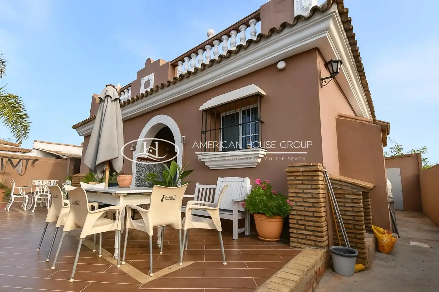 Terraza de Casa o chalet en venta en Chiclana de la Frontera con Aire acondicionado, Jardín privado y Terraza