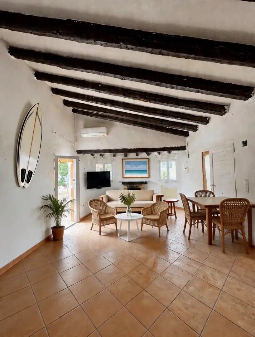 Sala d'estar de Casa o xalet de lloguer en Dénia amb Aire condicionat, Calefacció i Jardí privat
