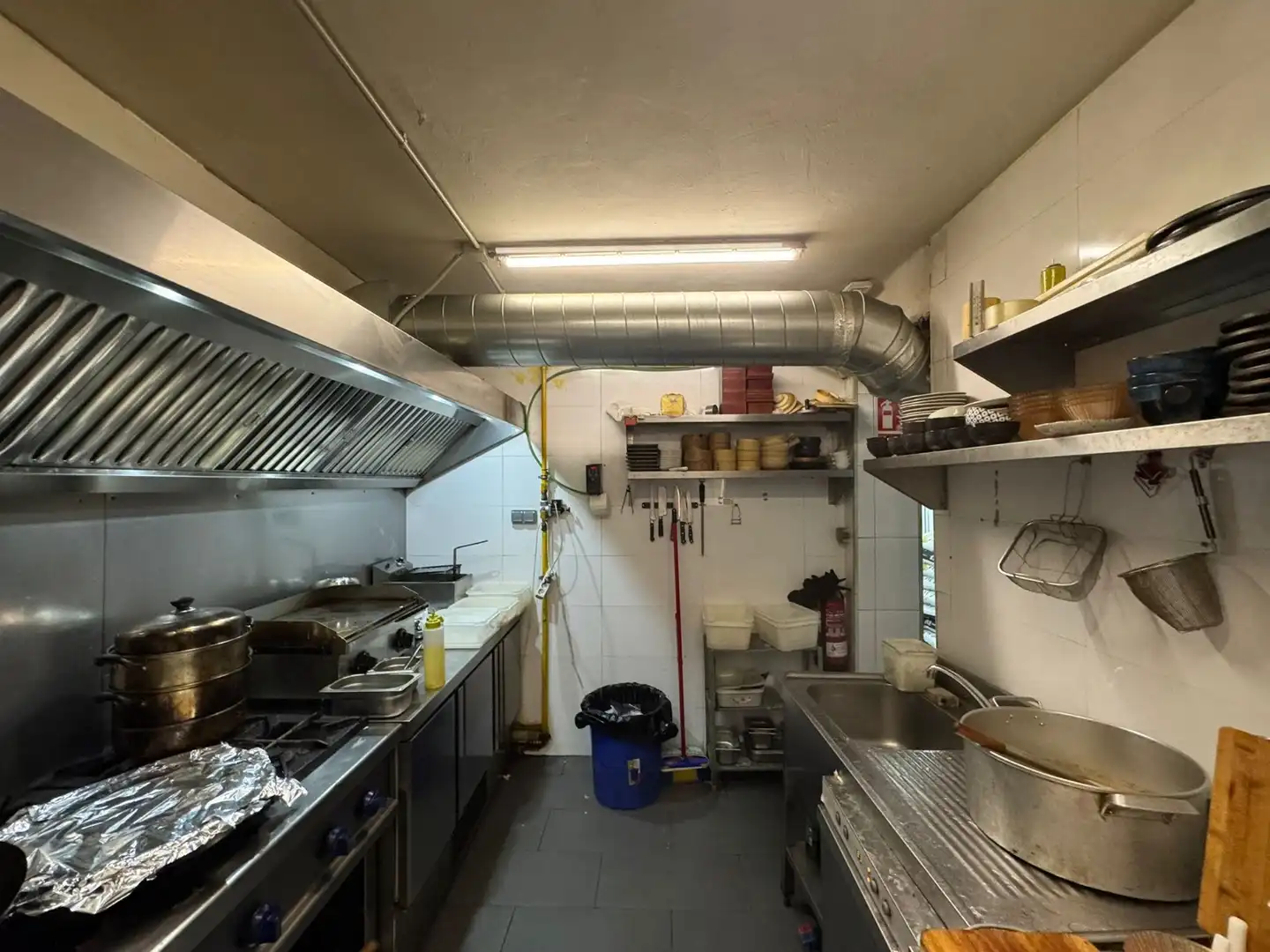Cocina de Local en traspaso en Barcelona con Aire acondicionado y Amueblado