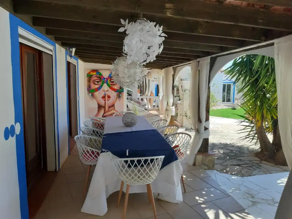 Terrasse von Haus oder Chalet zur Miete in L'Ametlla de Mar  mit Klimaanlage, Privatgarten und Schwimmbad