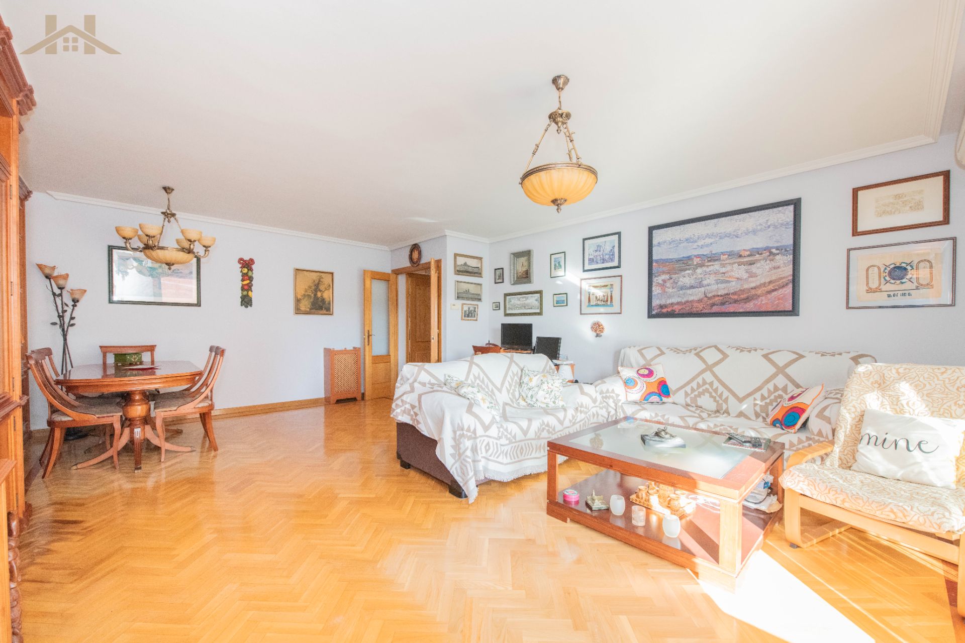 Wohnzimmer von Wohnung zum Verkauf in Alcobendas mit Klimaanlage, Heizung und Parkett