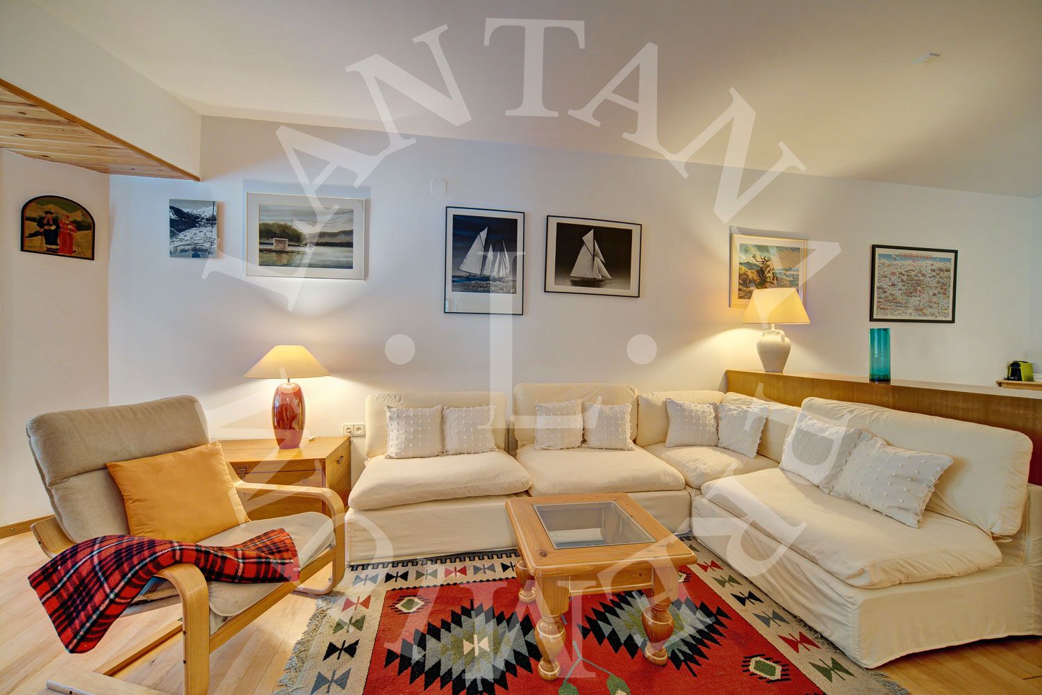 Living room of Flat for sale in Naut Aran  with Heating, Storage room and Furnished