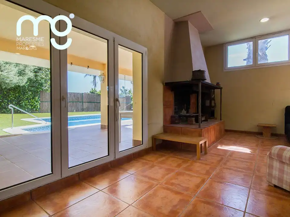 Terraza de Casa o chalet en venta en Tiana con Aire acondicionado, Calefacción y Jardín privado