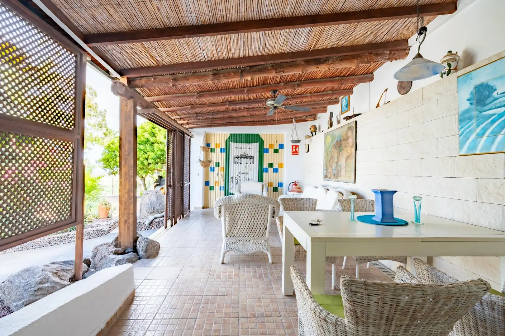 Terrassa de Casa o xalet en venda en Guía de Isora amb Aire condicionat, Jardí privat i Terrassa