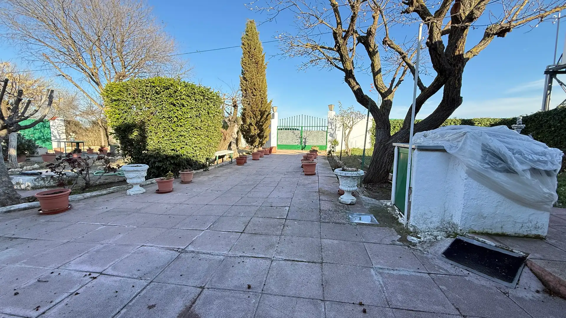 Jardí de Casa o xalet en venda en Barrax amb Calefacció, Piscina i Moblat