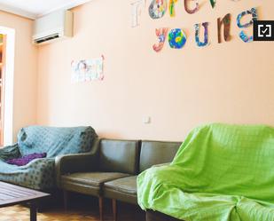 Living room of Flat to rent in  Madrid Capital  with Air Conditioner, Heating and Furnished