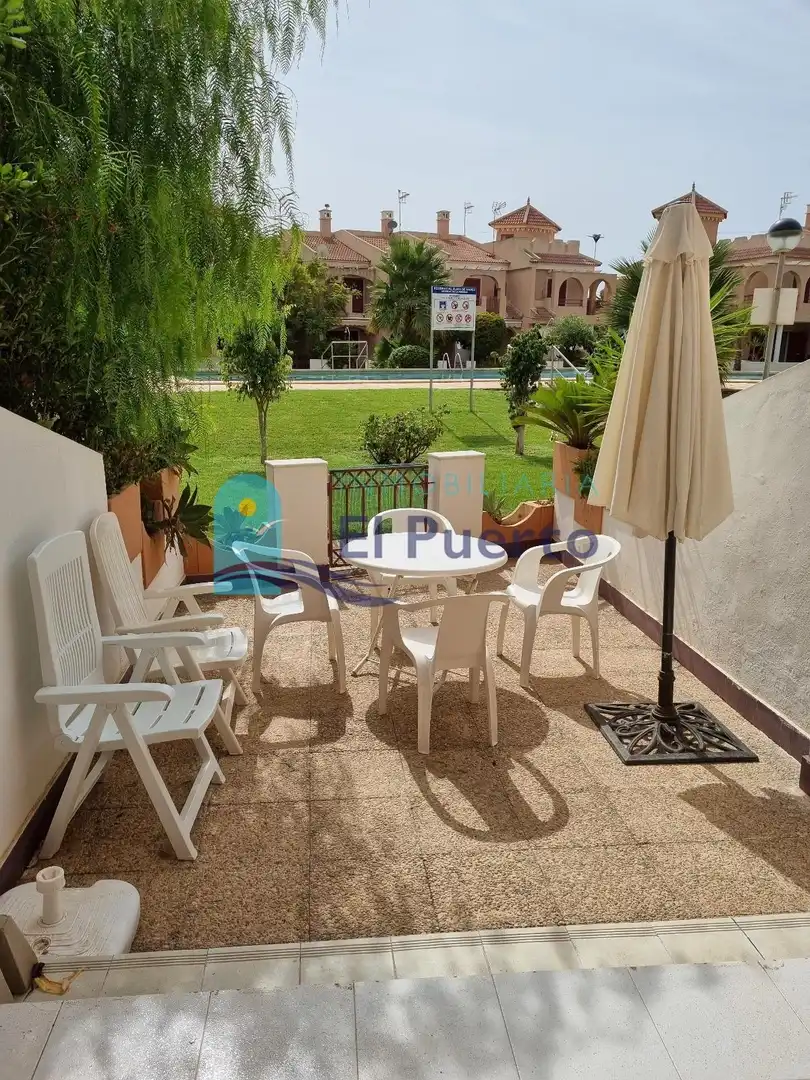 Terraza de Dúplex en venta en Mazarrón con Jardín privado, Terraza y Amueblado