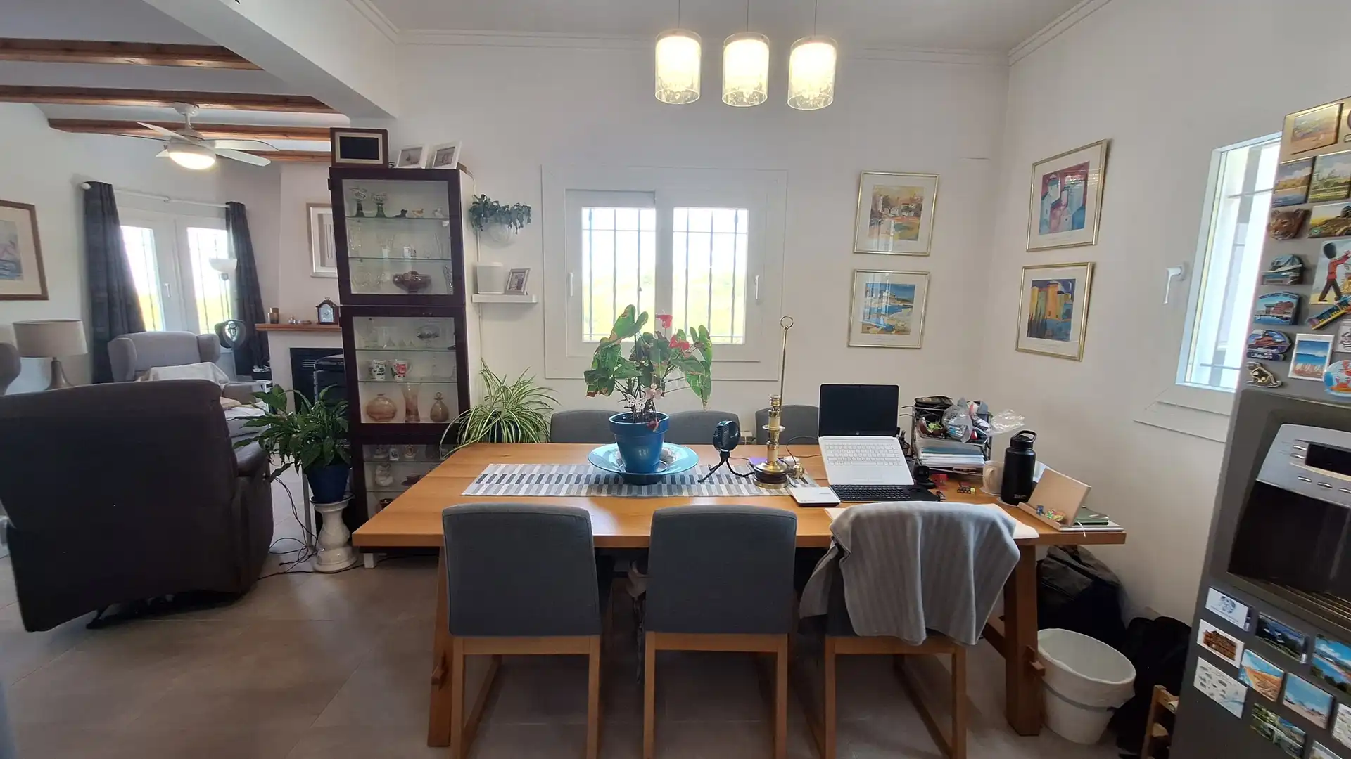 Dining room of Houses for sale in El Ràfol d'Almúnia  with Air Conditioner, Heating and Terrace