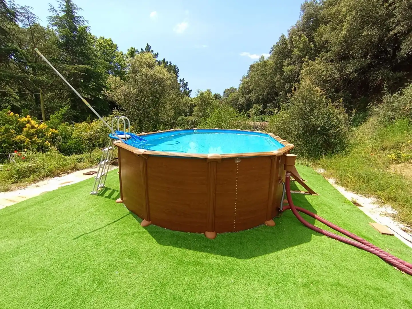 Piscina de Finca rústica en venda en Sant Cebrià de Vallalta amb Jardí privat, Terrassa i Piscina comunitària