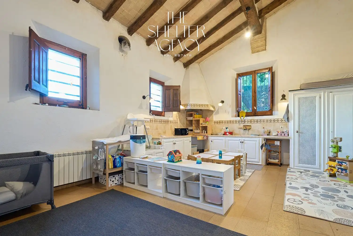 Cocina de Finca rústica en venta en Sant Pere de Ribes con Aire acondicionado, Jardín privado y Piscina comunitaria