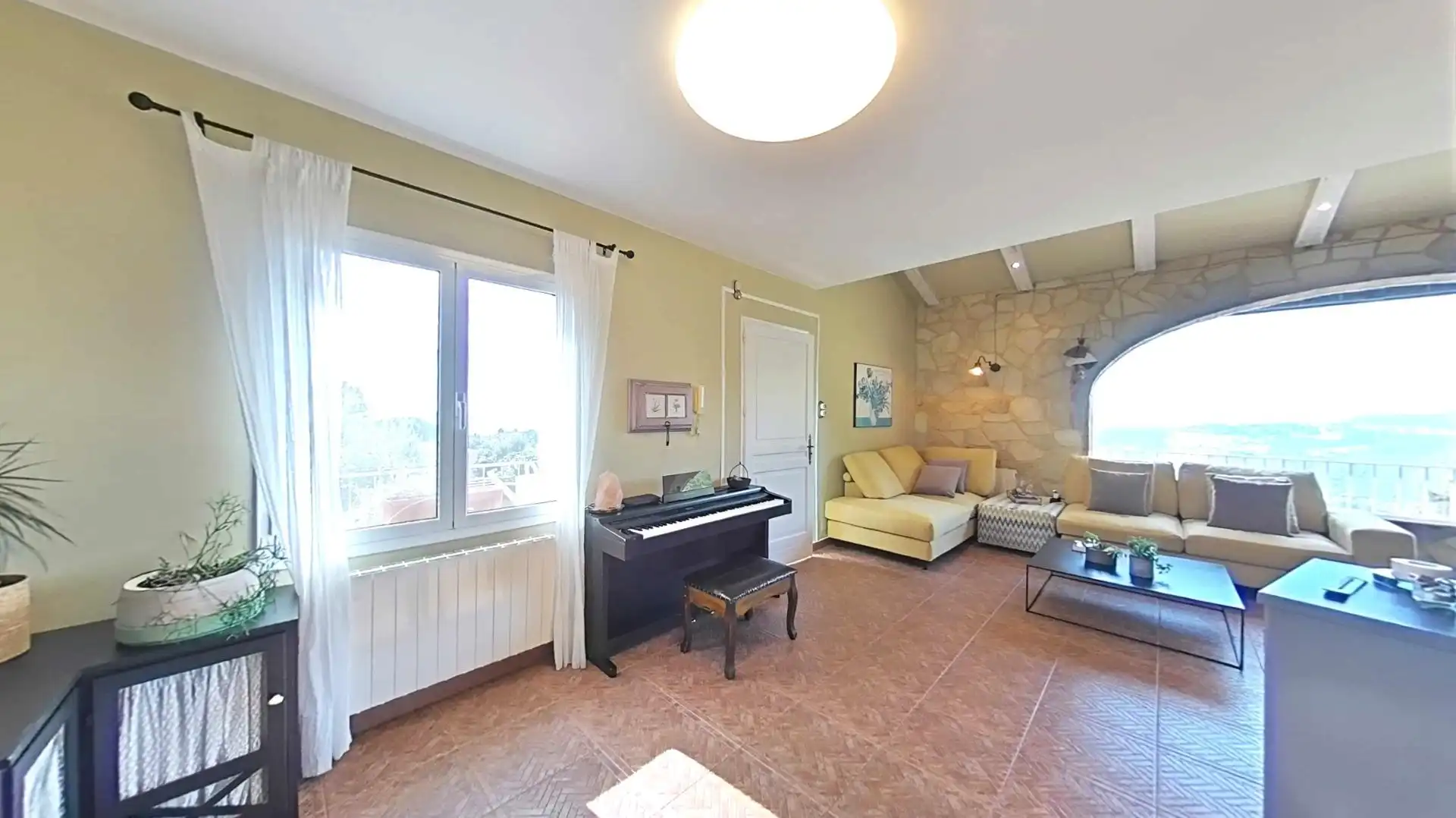 Sala de estar de Casa o chalet en venta en L'Ametlla del Vallès con Aire acondicionado, Calefacción y Jardín privado