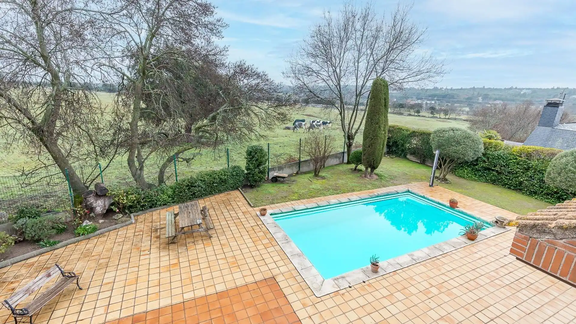 Swimming pool of Houses for sale in Galapagar  with Private garden, Terrace and Swimming Pool