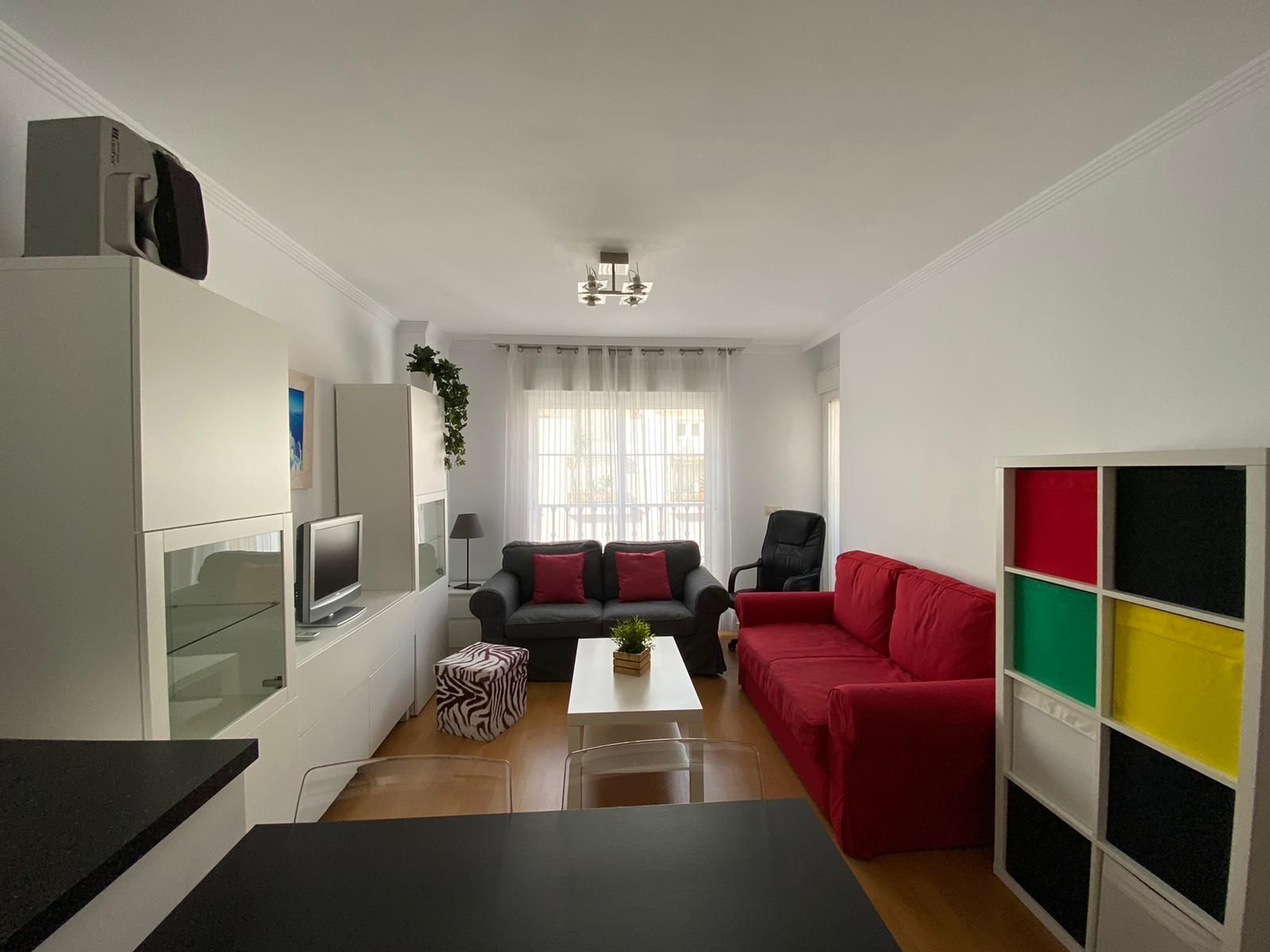 Living room of Apartment to rent in Málaga Capital  with Air Conditioner, Parquet flooring and Storage room