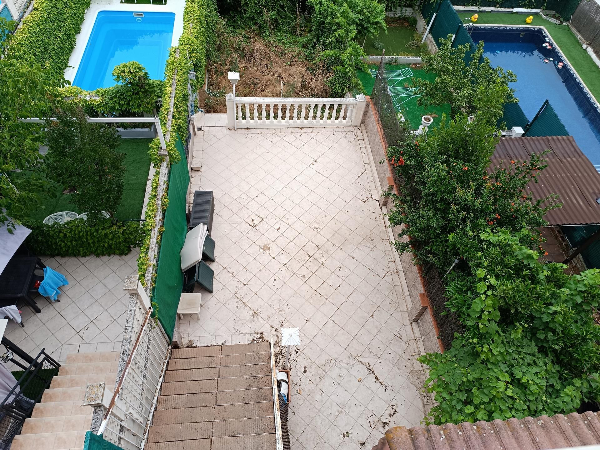 Jardí de Casa adosada en venda en Móstoles amb Calefacció, Jardí privat i Terrassa