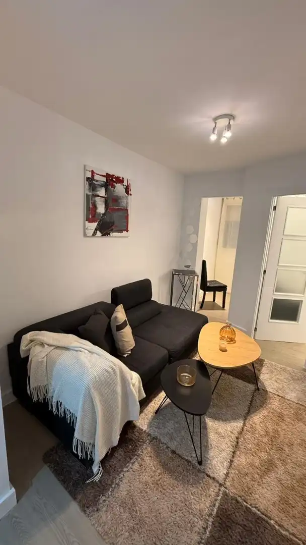Sala d'estar de Apartament de lloguer en Alicante / Alacant amb Aire condicionat, Piscina i Moblat