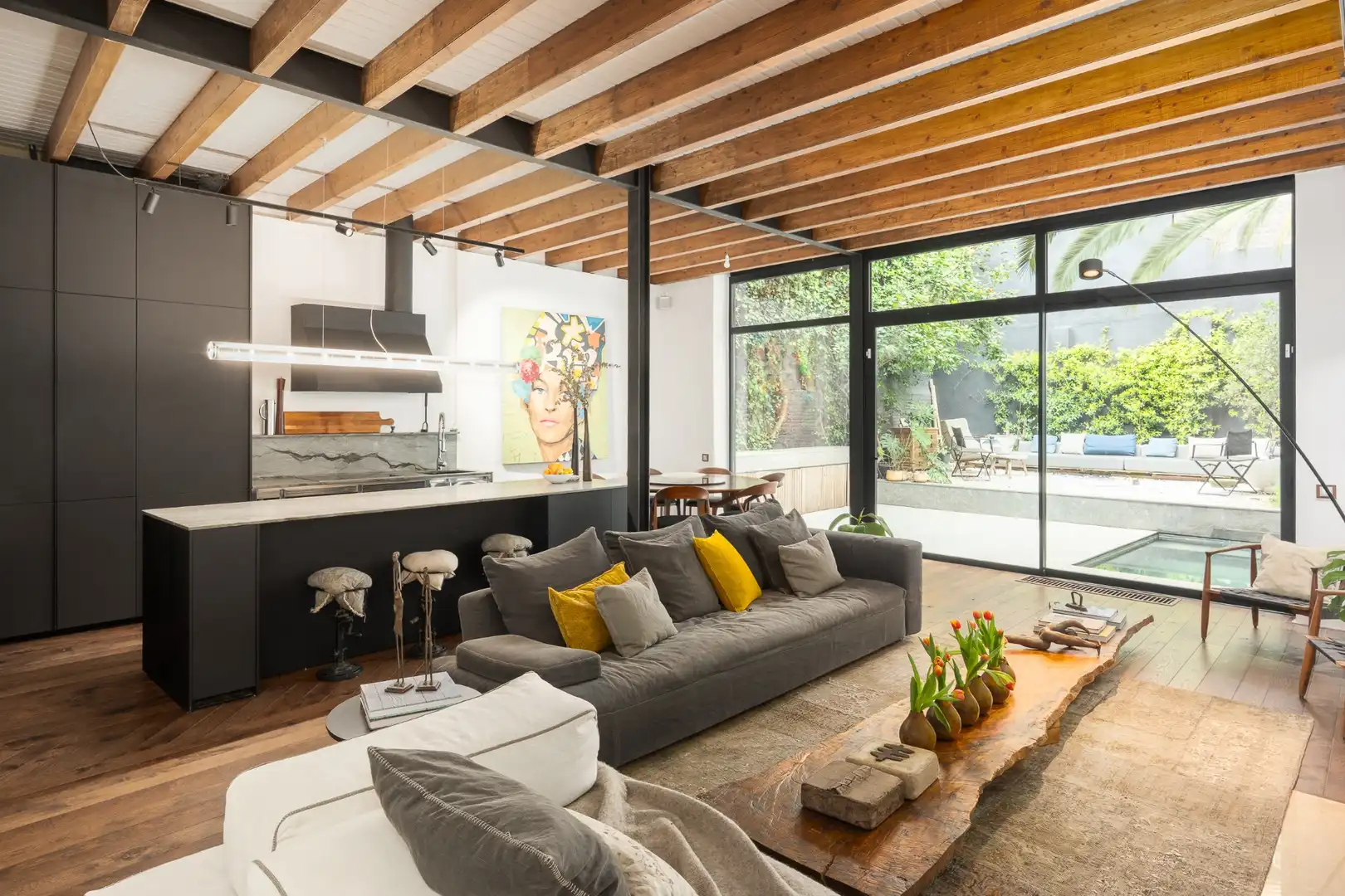 Sala de estar de Casa o chalet en venta en Barcelona con Aire acondicionado, Calefacción y Jardín privado