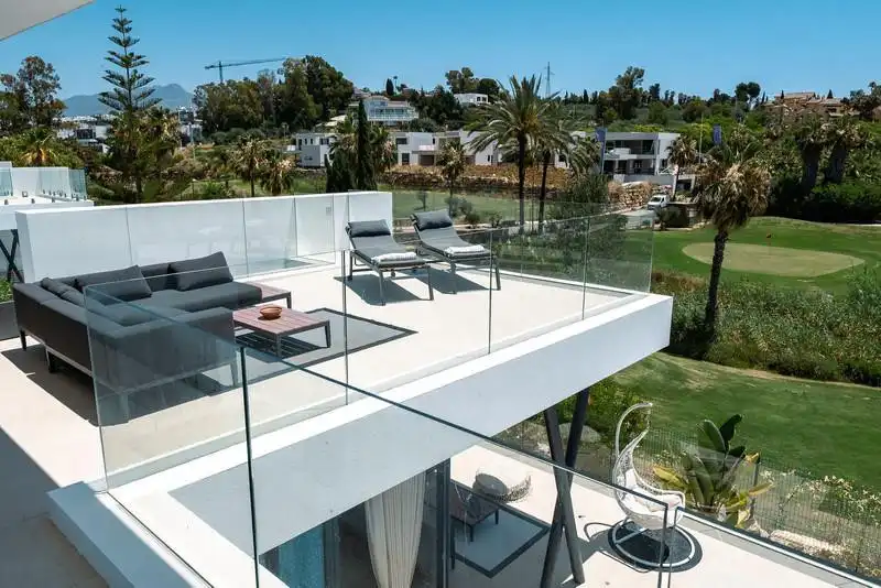 Terrace of Houses for rent in Estepona  with Air Conditioner, Heating and Private garden