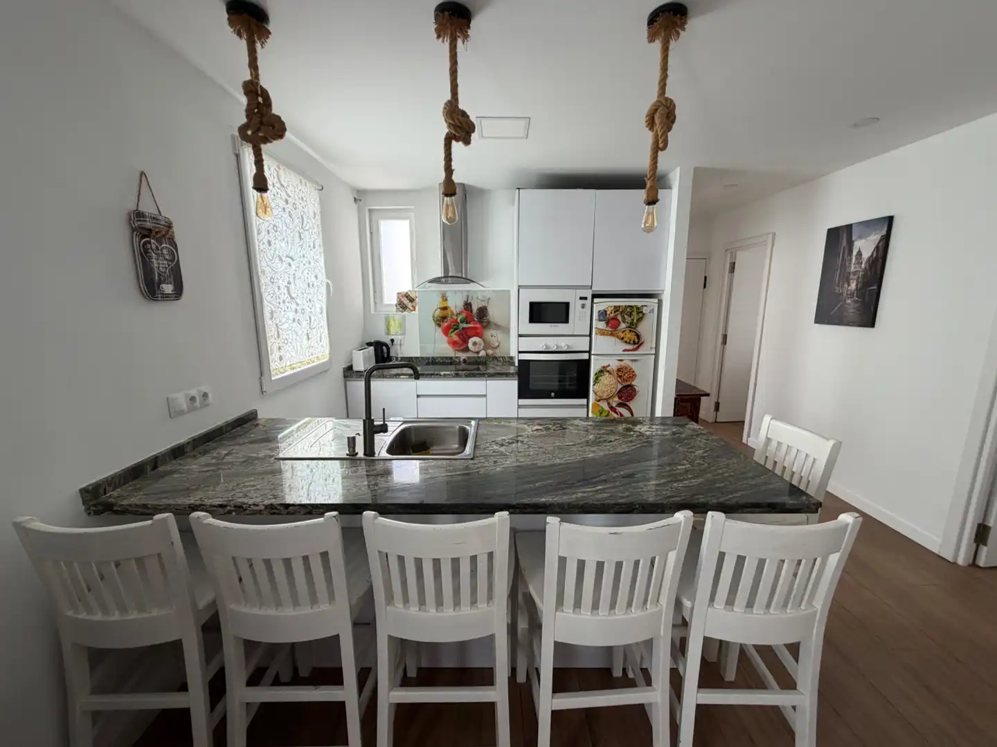 Cocina de Piso de alquiler en Málaga con Aire acondicionado, Calefacción y Amueblado