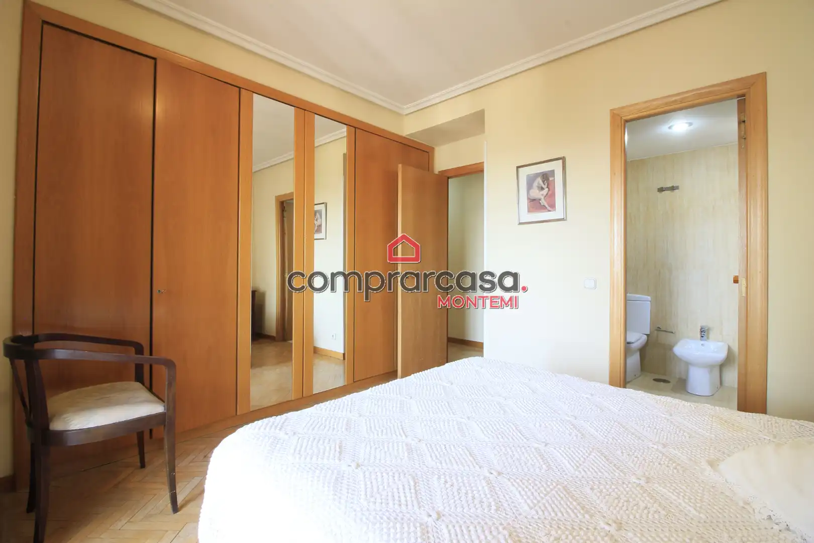 Schlafzimmer von Wohnung zum Verkauf in Madrid mit Heizung, Parkett und Terrasse