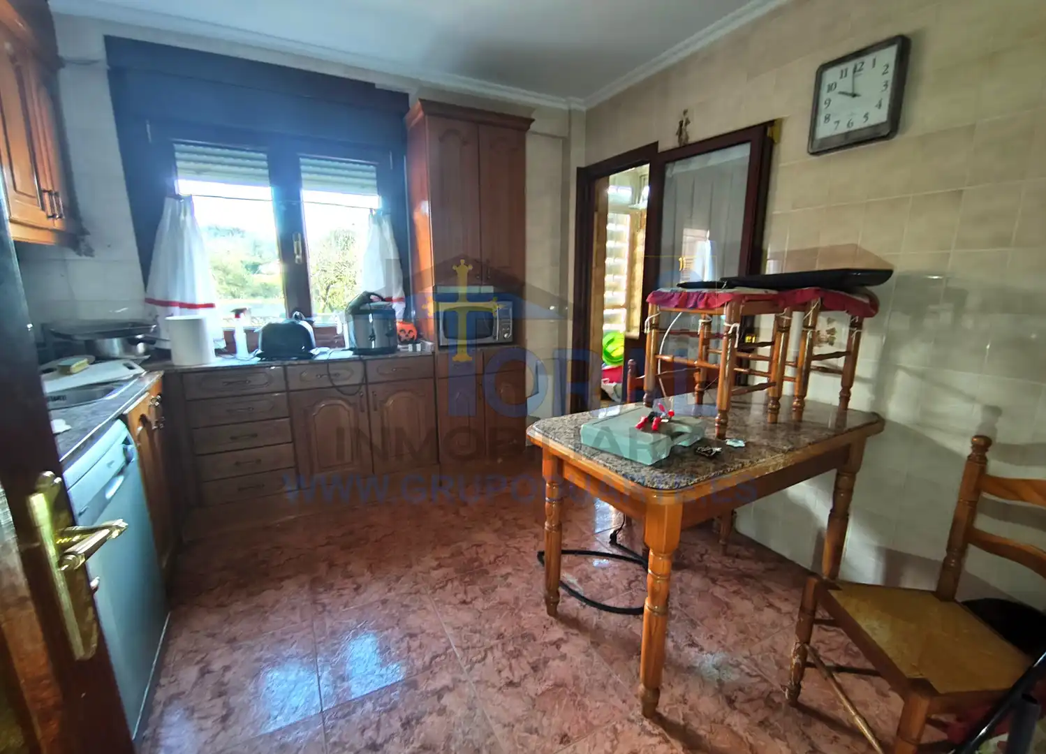 Cocina de Piso en venta en Gijón  con Parquet, Trastero y Amueblado