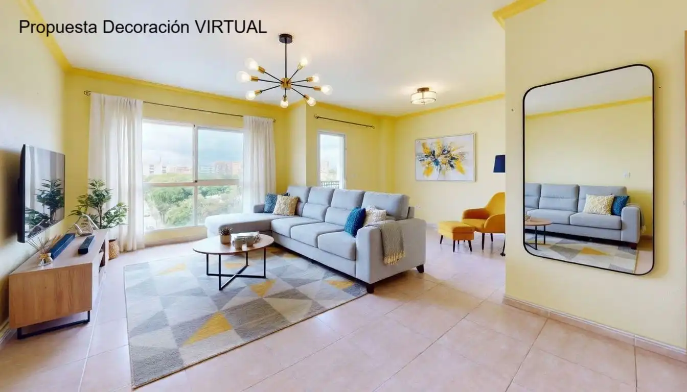 Sala de estar de Piso en venta en Alicante / Alacant con Aire acondicionado, Calefacción y Trastero