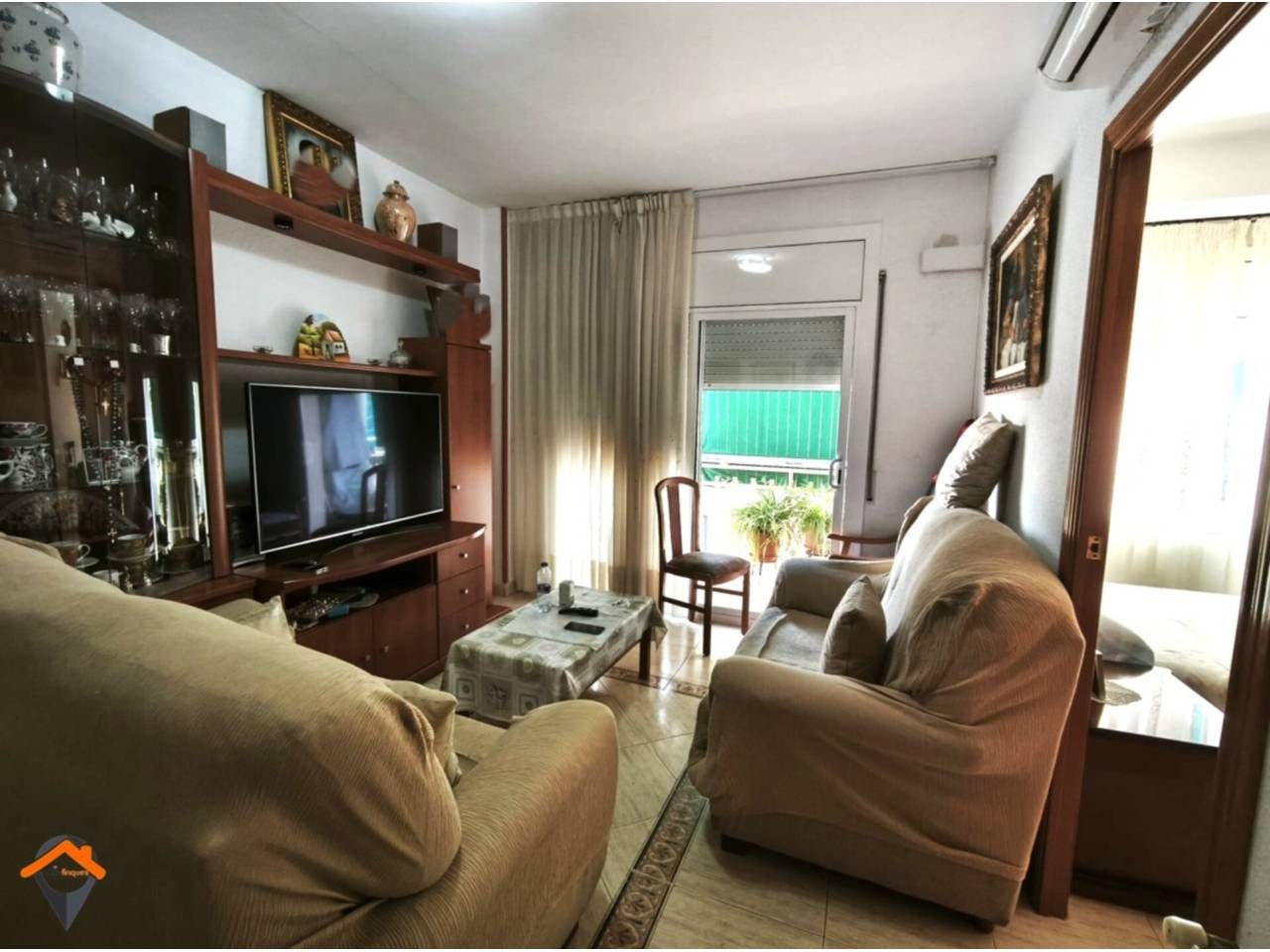 Living room of Flat for sale in Sabadell  with Air Conditioner, Heating and Balcony